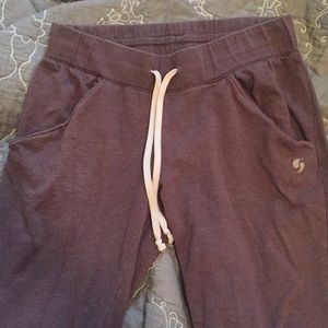 Gray Capri Sweatpants Lounge Pants Soffe